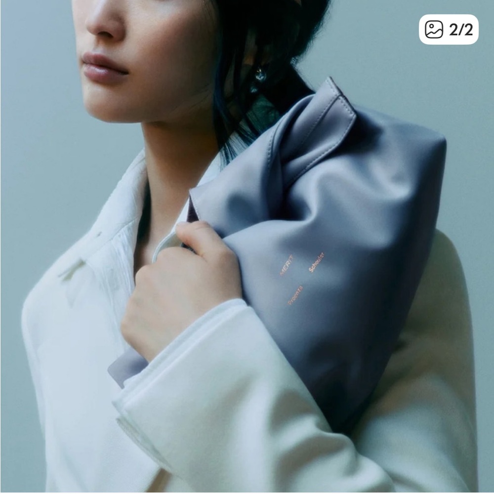 Proenza Schouler Black and Light Blue Clutch - Picture 11 of 13